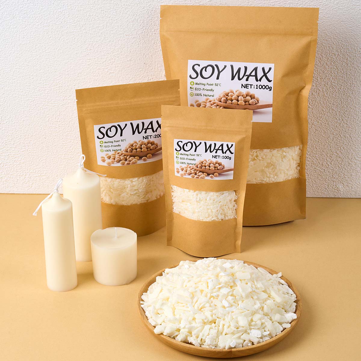 Candle Supplies Wholesale - Cera de soja blanca pura de