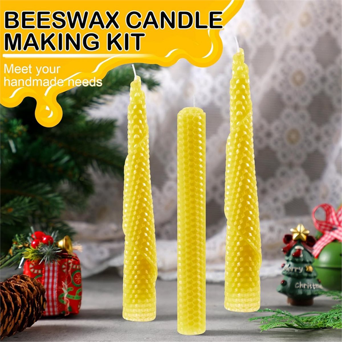 Beeswax Sheet Roll - Kit de Fabricación de Velas de