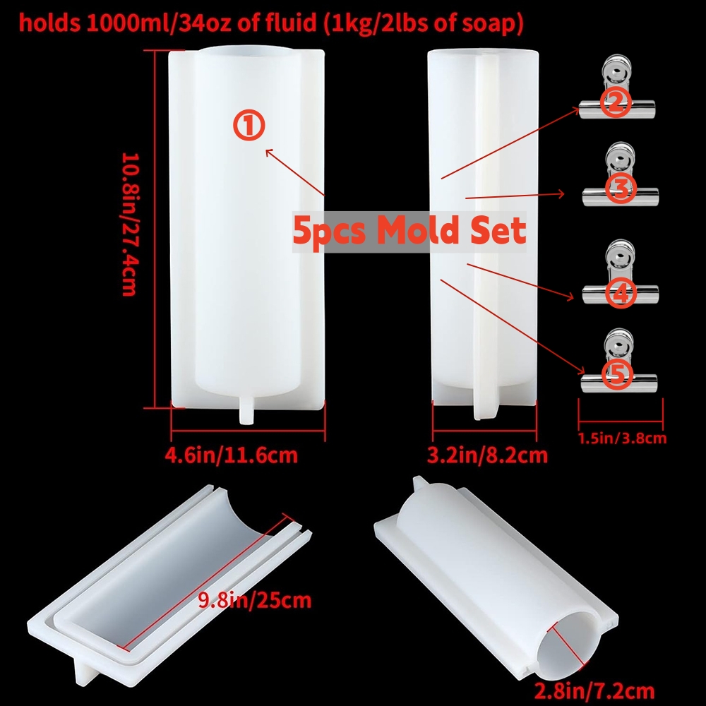 Molde de silicona grande para  - Candle Supplies Wholesale reseña y precio