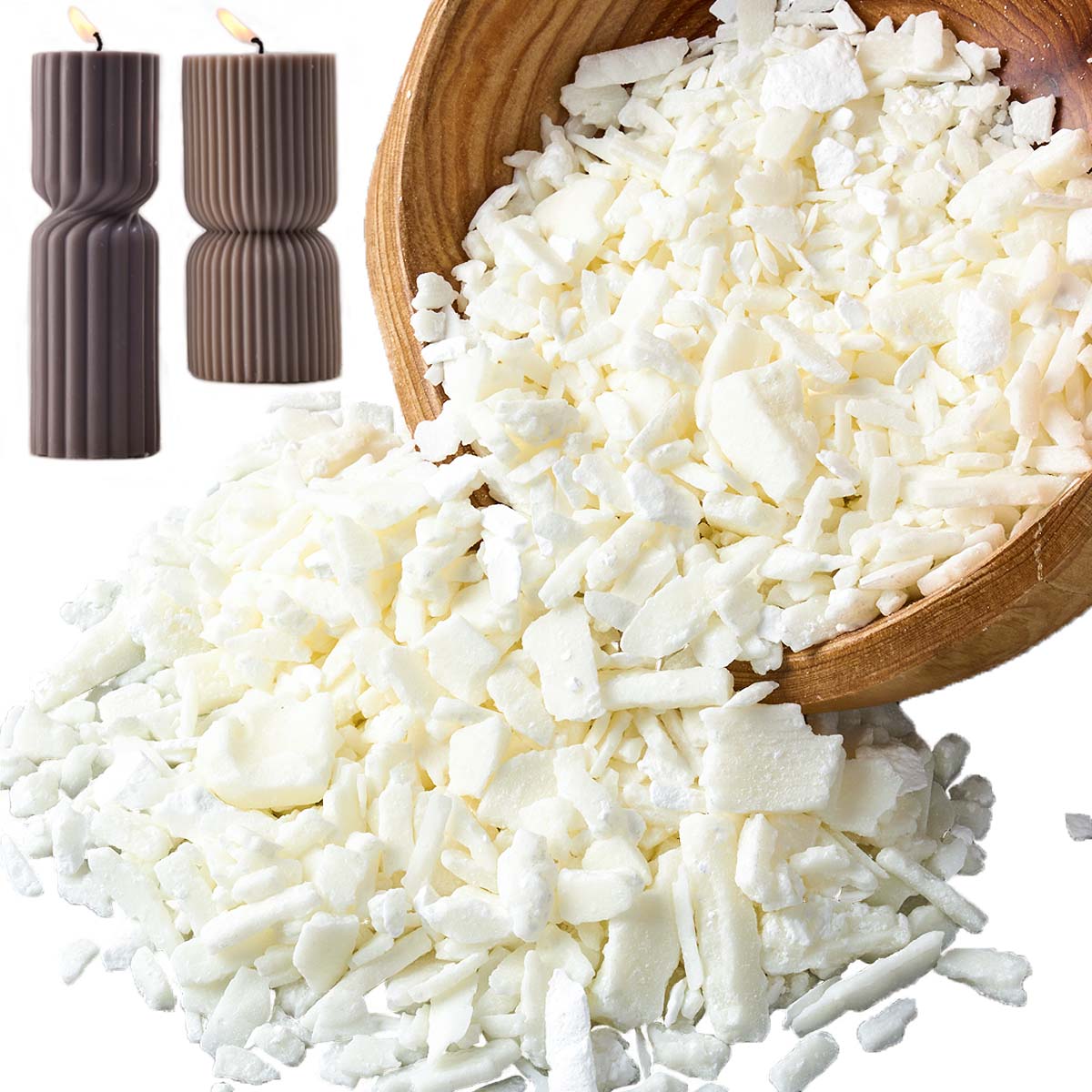 Cera de soja blanca pura de 1  - Candle Supplies Wholesale reseña y precio